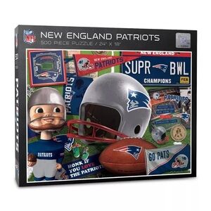 NFL Retro 500 Piece Puzzle Patriots NEW